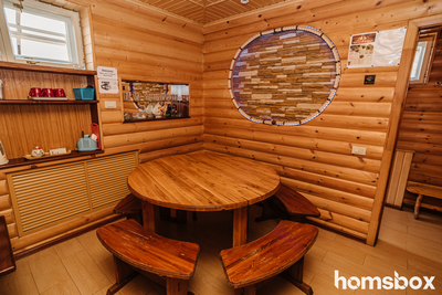 Комплекс «Русские бани на дровах» на ул. Панфиловцев со скидкой 50%