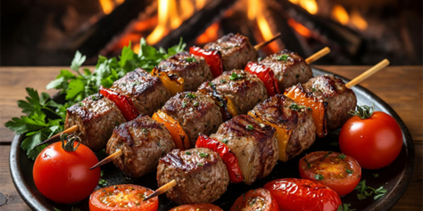 Сочный, ароматный шашлык и другие блюда с мангала со скидкой до 50%!